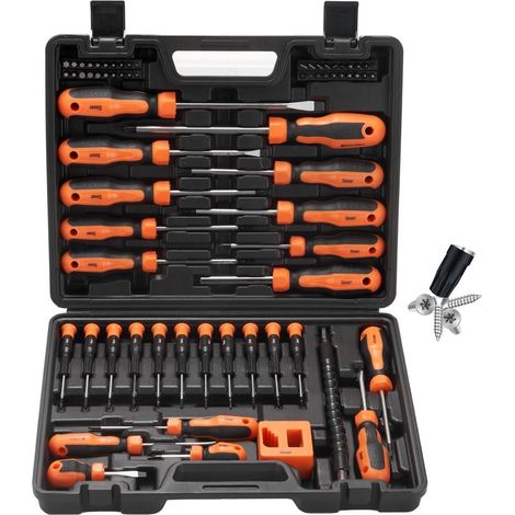 70-teiliges Schraubendreher-Set mit Koffer, magnetisch, CR-V Stahl, für Heimwerker (1/5)