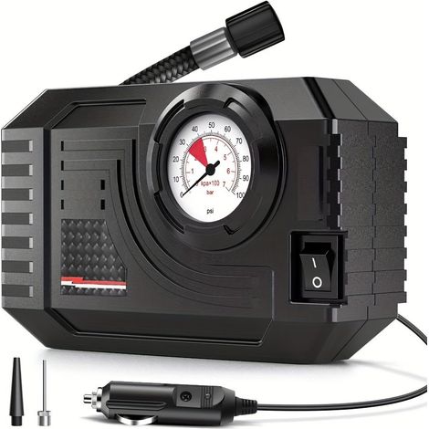 Mini pompe à air portable pour voiture, compresseur d'air pour voiture, petite pompe à air pour pneu, 15 × 9,5 × 4,5 cm (1/5)