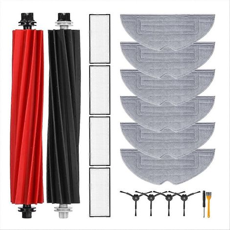Accessoires pour Roborock S8 S8 PLUS S8+ S8 Pro Ultra Brosse latérale principale Filtre HEPA Lingette de rechange (1/5)