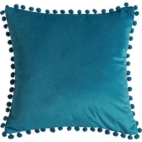 Housse De Coussin Velours - 45 X 45 Cm - Fermeture Eclair Cachee - Lot De 2 - Pour Canapé Chambre Bureau (1/5)
