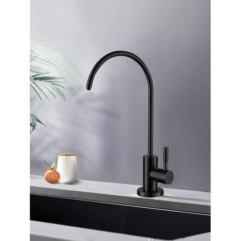 Robinet D'eau Potable - Col De Cygne - Acier Inoxydable SUS304 Sans Plomb - Pour Évier Cuisine Bar Camping-car - 1 Pièce (1/5)