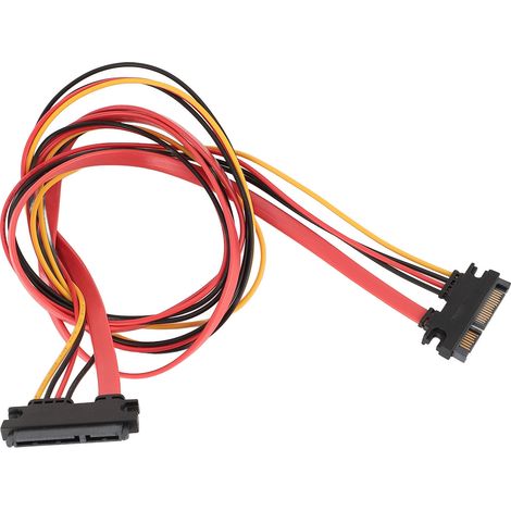 Câble d'extension d'alimentation SATA 22 broches, connecteur Serial ATA mâle/femelle, 1 m (3,3 pi) (1/5)