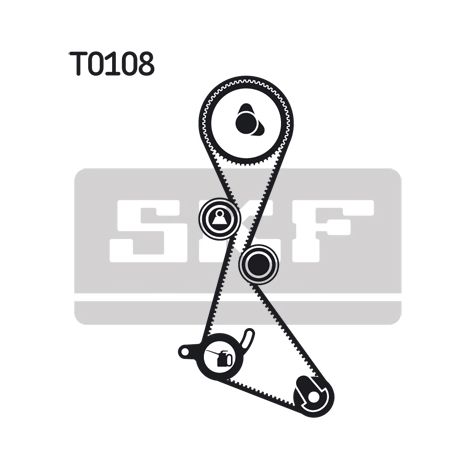 Kit de courroie crantée SKF VKMA 06103 RENAULT 30621261 30855992 30855993