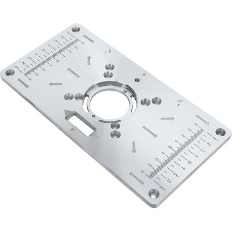Table à défonceuse multifonction en aluminium, plaque d'insertion avec plateau rabattable pour menuiserie (1/5)