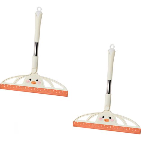 (2x Raclette à Vitre Polyvalente pour Bain, Fenêtres et Miroirs pour Carreaux et Sols, Design Multifonction pour Entretien Quotidien (1/5)
