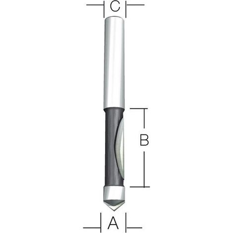 Fresa para fresadora Makita d-09335 carburo 6 mm (1/2)