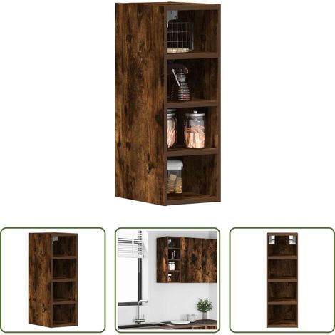 Holzwerkstoff - Hängeschrank Riga Räuchereiche 20x29,5x60 cm Holzwerkstoff (1/5)