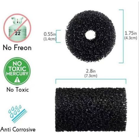 Brosse En Mousse De Queue - Pour Robot Piscine Polaris 180 280 360 380 480 3900 Sport - Diamètre 4,3 Cm - Longueur 7,3 Cm - Lot De 12 (1/4)