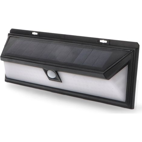 IluminaShop - Aplique LED Solar 12W Con Sensor Movimiento IP44 Blanco Neutro 4500K (1/5)