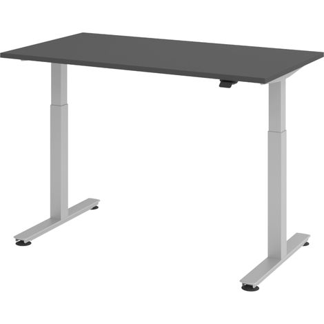 bümö Schreibtisch elektrisch XMST Rechteck: 140 x 80 cm Graphit (1/3)
