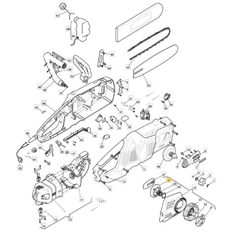 Funda gris ORIGINAL STIGA para motosierra modelo MCS2400 118801061/0