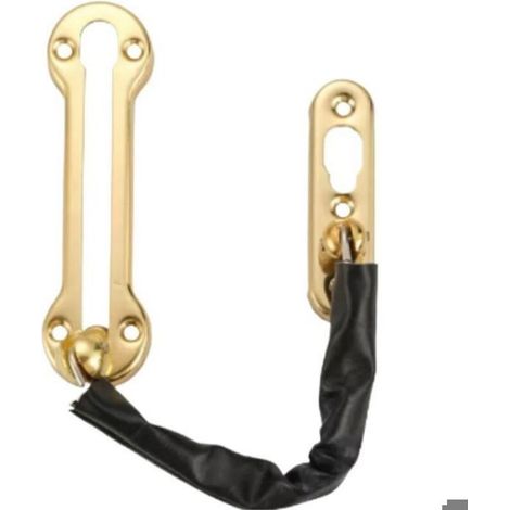Serrure À Chaîne - Acier Inoxydable - Ouverture Partielle - Doré - Pour Porte D'Entrée - 1 Pièce (1/3)