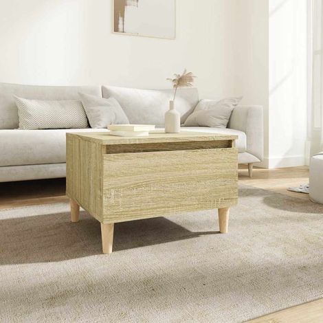vidaXL Side Table Sonoma Oak 50x46x35 cm Engineered Wood (1/5)