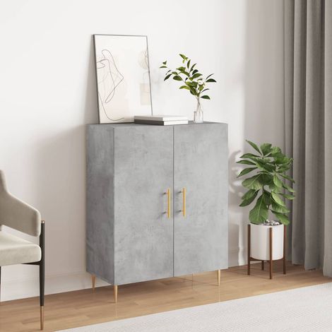 Sideboard Concrete Grey 69.5x34x90 cm Engineered Wood vidaXL (1/5)
