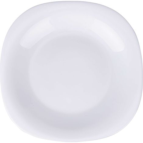PIATTO FRUTTA OPALE BIANCO QUADR D20 CM (1/2)