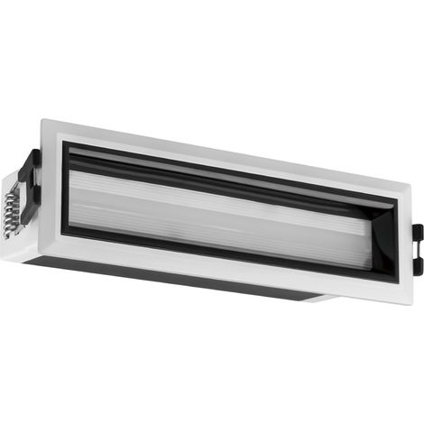 Spot Linéaire LED 7W Encastrable Neale CRI90 Coupe 140x35 mm 3000K Blanc / Noir Blanc chaud (1/2)