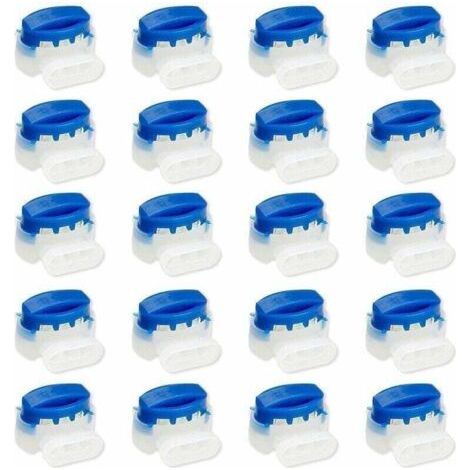 Connecteur de câbles, XU, Connecteurs de câble remplis de gel ou graisse, Résiste à l’eau et aux intempéries, Parfait pour jardin & extérieur et tondeuse robot et Voiture Mower (20 pcs) - (1/4)
