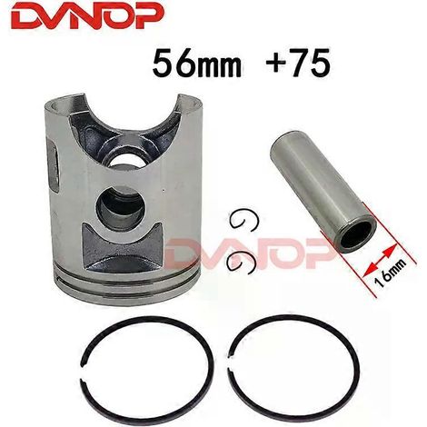 Anillo de pistón para motocicleta DT125, diámetro del pistón 56 mm, 56,25 mm, 56,5 mm, pasador de pistón 16 mm para Yamaha 125cc DT 125 STD +25 +50 +75 +100 (56,75 mm) (1/5)