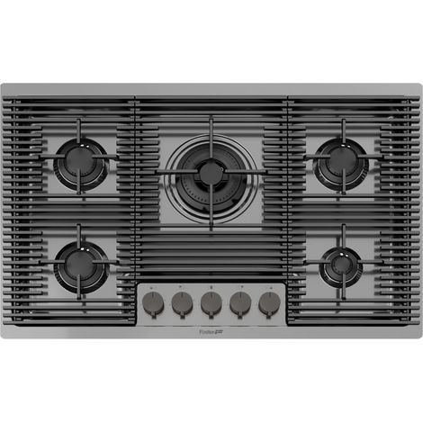 Foster Milanello Gun Metal 5F. Colore del prodotto: Metallico, Posizionamento dell'apparecchio: Da incasso, Dimensione della larghezza del piano cottura: 80 cm. Tipo di controllo: Manopol... - 7682006 (1/5)