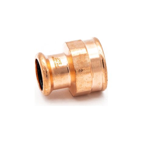 PrimaPress Copper 22x1" FI Coupler - Safe Flameless Fitting (1/3)