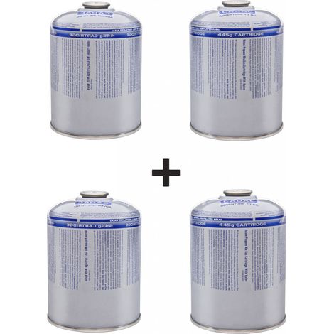Cadac Gascartridge 4er Vorteils-Set Gaskartusche Button/Propan 445g 4xCA445-N