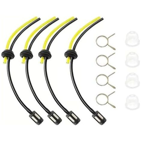 12-teiliges universelles Kraftstoffschlauch-Set für Freischneider, Schlauchteile für Benzin-Rasentrimmer, kompatibel mit Rasenmähern, Benzin-Heckenscheren und Kettensägen - (1/5)