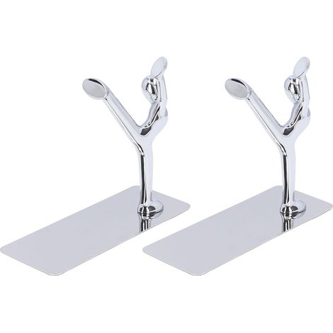 Buchstützen aus Metall, einzigartiges maskulines Design, dekorativ und elegant für Büro, Zuhause, Bar, Restaurant