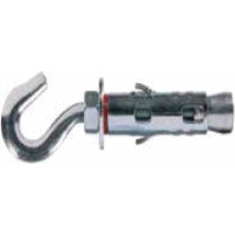 UNIFIX - 4 PEZZI - TASSELLO IN ACCIAIO PER FISSAGGI PESANTI CON GANCIO STAMPATO 12MM