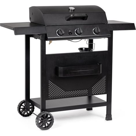 Barbecue a gas "Louis" con bruciatori superfice di cottura in acciaio smaltato -2 bruciatori (1/4)