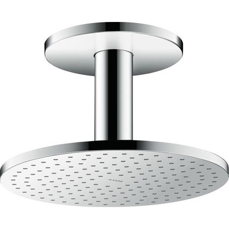 tête de douche 250 2jetavec raccordement plafond 100 mm chroméé