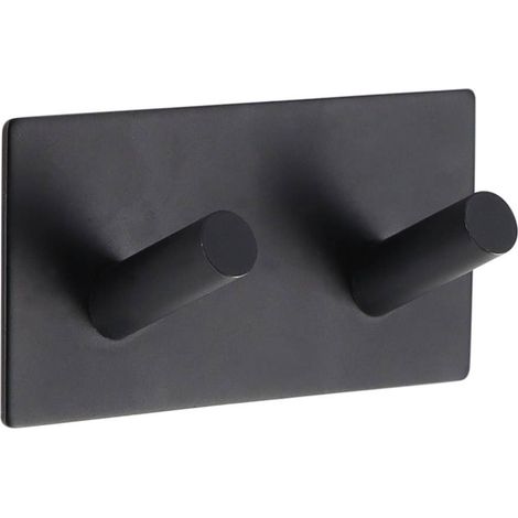 Doppelter kleiderhaken aus lackiertem metall 3m - schwarz - Tendance