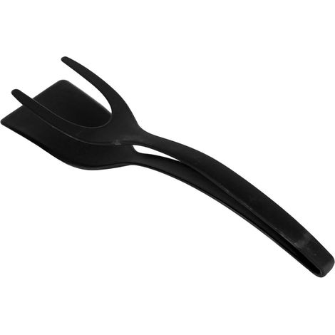 Spatule résistante aux hautes températures pour œufs au plat, pain cuit au four, barbecue, crêpes, ustensiles de cuisine, noire (1/5)