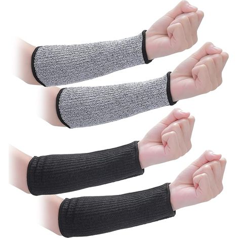 Protections d'avant-bras Anti-coupures Niveau 5de Protection Manchon Résistant aux Coupures Bandage d'avant-bras Tricoté Adapté aux Hommes Femmes Jardinage Cuisine Soudage Travail de Sculpture (1/5)