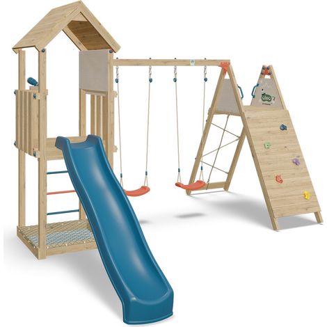 Aire de jeux bois 2,20 m OLYMPIA XPLORER 2 - 9 enfants