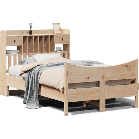 Maison Exclusive - Letto senza Materasso 135x190 cm in Legno Massello di Pino