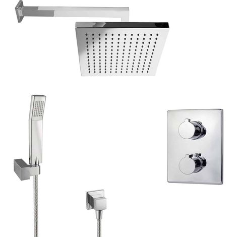 Ensemble de douche encastré PaulGurkes avec thermostat carré (1/5)