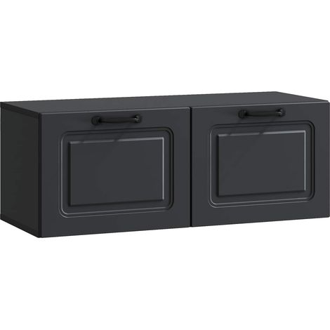 Maison Exclusive - Mobile Porta TV da Muro Nero 78,5 x 31 x 30 cm (1/5)