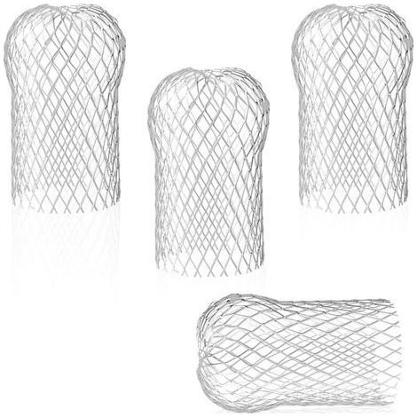 Lot de 4 Crapaudine de Gouttière en Aluminium, Filtres de Gouttière Flexible et Durable pour Maison Avant-toit Tuyau de Descente contre les Feuilles (1/5)