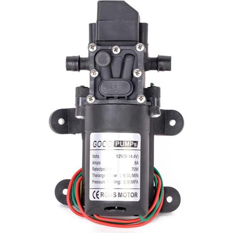 1 Pompe à Membrane Automatique, 6L/Min, 130PSI, DC12V, Auto-Amorçante, Pour Liquide Non Corrosif (1/5)