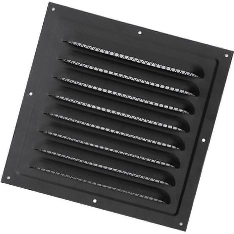 Grille de ventilation métallique à mailles serrées pour plafond, cuisine ou mur latéral, 15 cm x 15 cm, blanc ou noir, 25 cm x 25 cm (1/3)