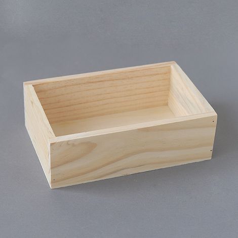 Organisateur de bureau en bambou - Boîte de rangement bois nature - Modèle compact 18.9cm - Idée cadeau ou décorative (1/5)