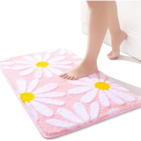 Non-Slip Bath Mat 50 x 80 cm for Bathroom, Bathroom Rug, Carpet, Durable Bath Mat (1/4)