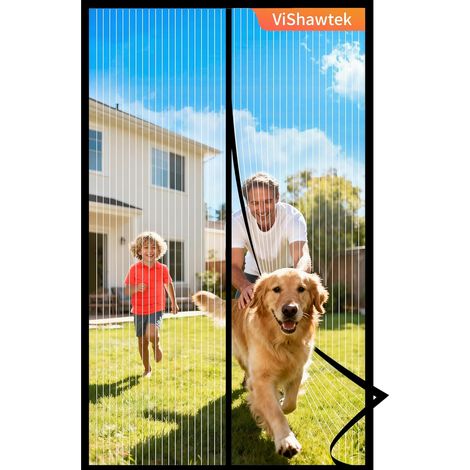 Moustiquaire Porte Fenetre 120x200, Moustiquaire AimantéE MagnéTique, Rideau Anti Mouche, Mosquito Net, Fly Screens For Doors (1/5)