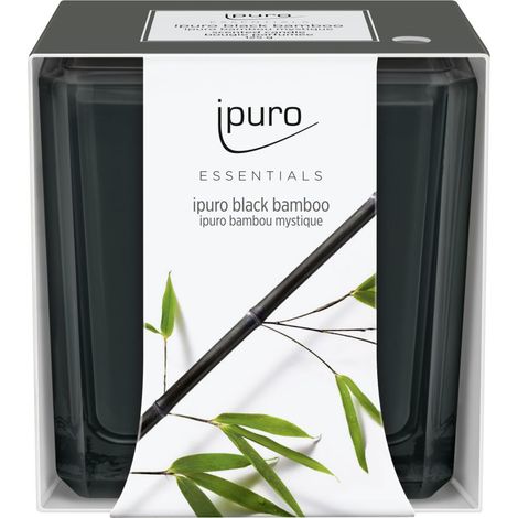 ipuro ESSENTIALS Duftkerze Black Bamboo 125 g Kerze Glas Duft Kerze Kerzen (1/2)