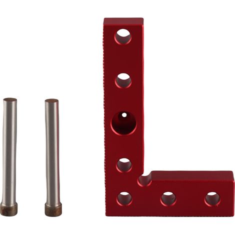 [JAMAIS UTILISÉ]Petit gabarit de perçage carré en alliage d'aluminium pour le travail du bois, outil de centrage et guide de perçage pour tourillons. (1/5)