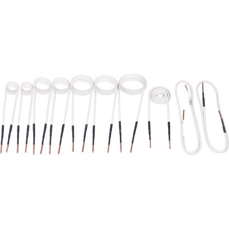 Kit de bobines de chauffage électrique à Induction, noyau en laiton de 2.5mm, pour enlever les écrous et boulons rouillés, 10 pièces