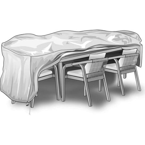 Telo di copertura rettangolare Verdemax per tavolo e sedie 110 x 240 x h 80 cm
