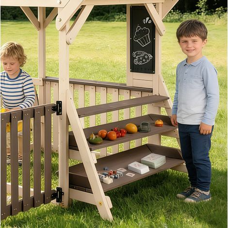 Cuisine extérieure enfant en bois 147,4 cm HAVRYA (1/4)