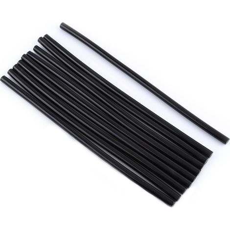 10 Pièces Bandes De Bâton De Colle Thermofusible, Noir 7mm/11mm Bâtons De Colle Thermofusible pour Pistolet à Colle électrique Bâton De Bricolage(11  200mm) (1/5)