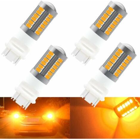 Amber 3157 3047 3057 3155 5630 P21/7W 33SMD Bil LED-lampor 900LM Super Ljusa Fram och Bak Blinkers Blinker Blinkers (1/5)